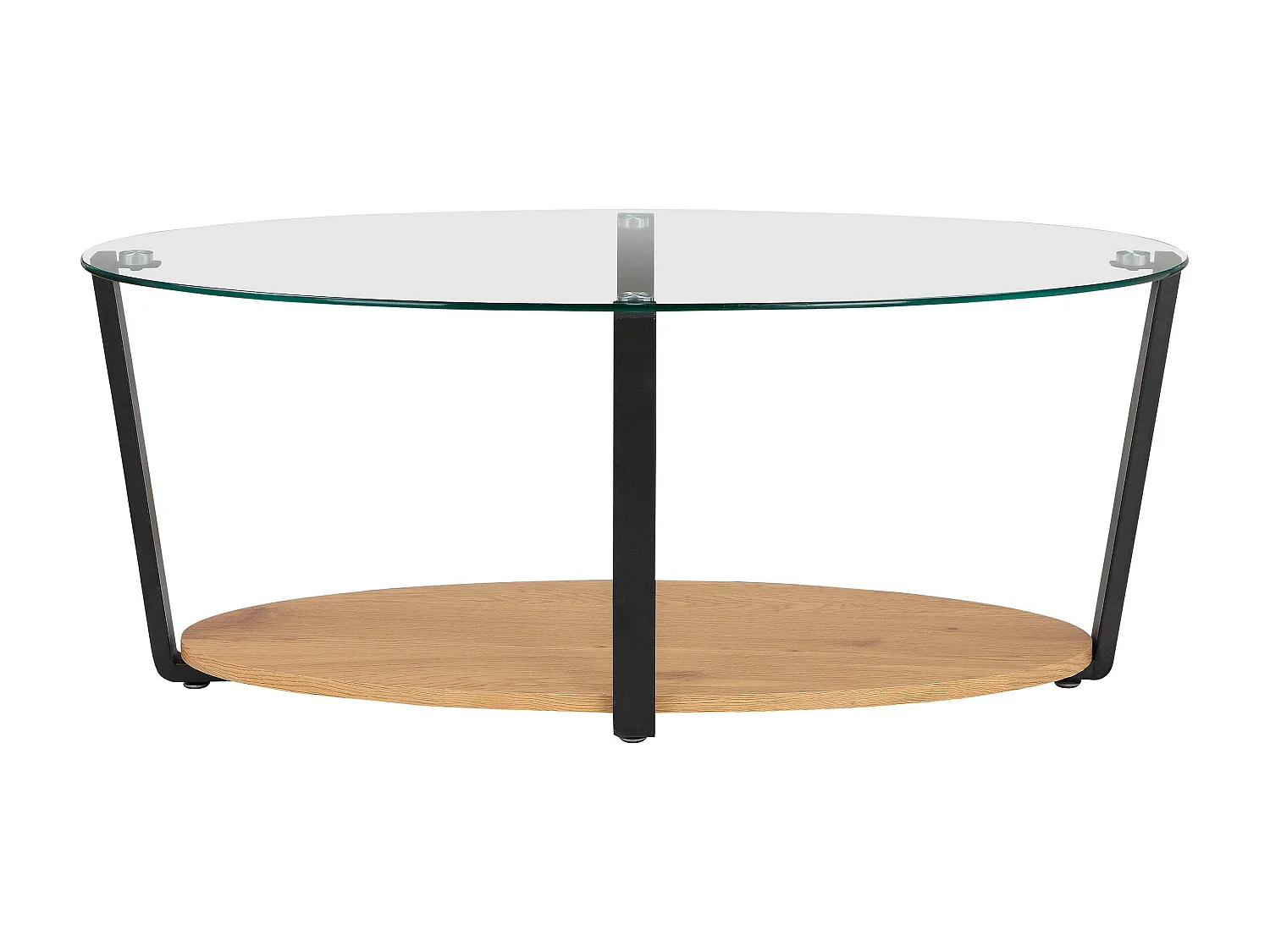 Blake | Tavolino in vetro / rovere