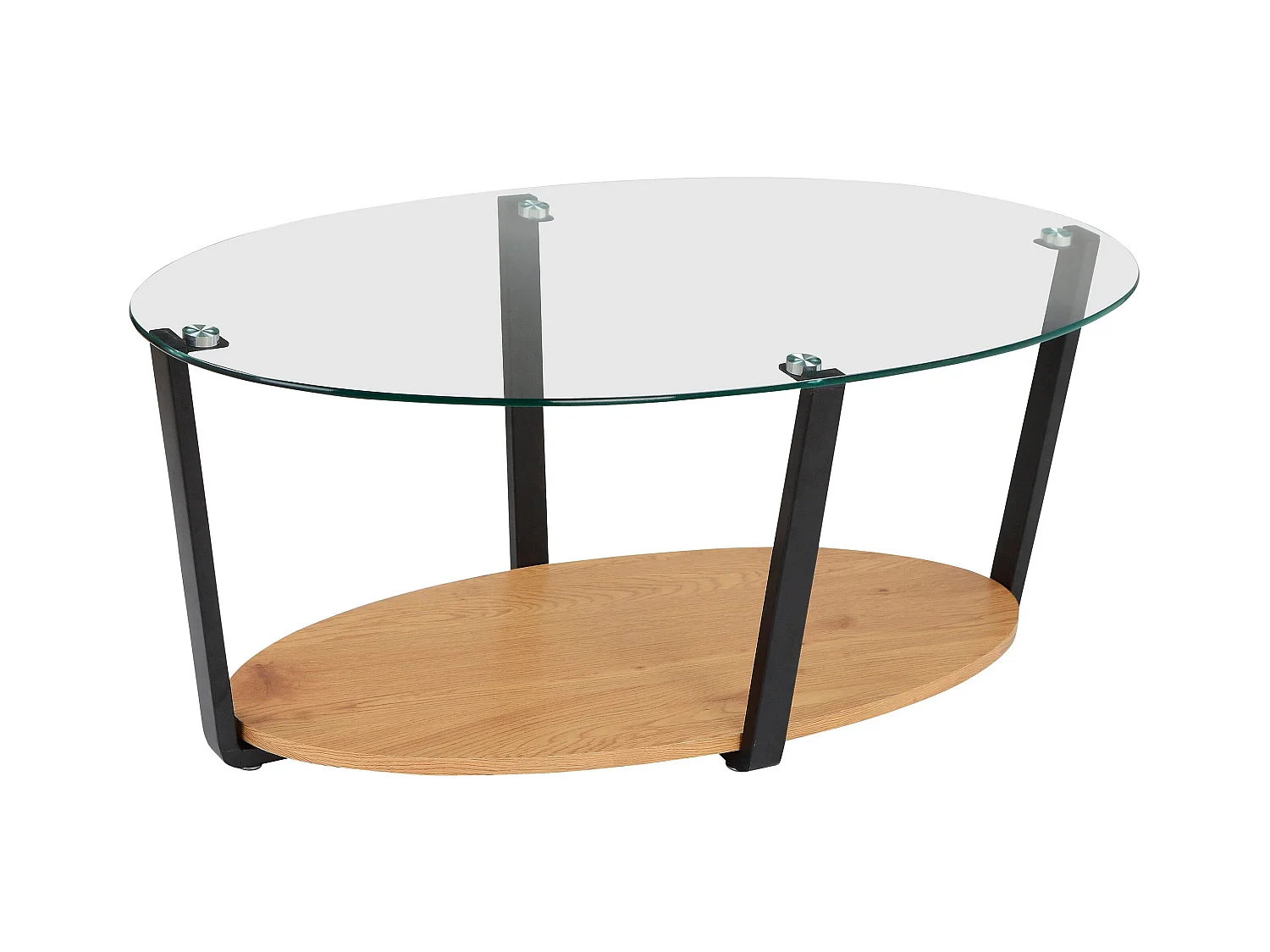 Blake | Table basse en verre / chêne
