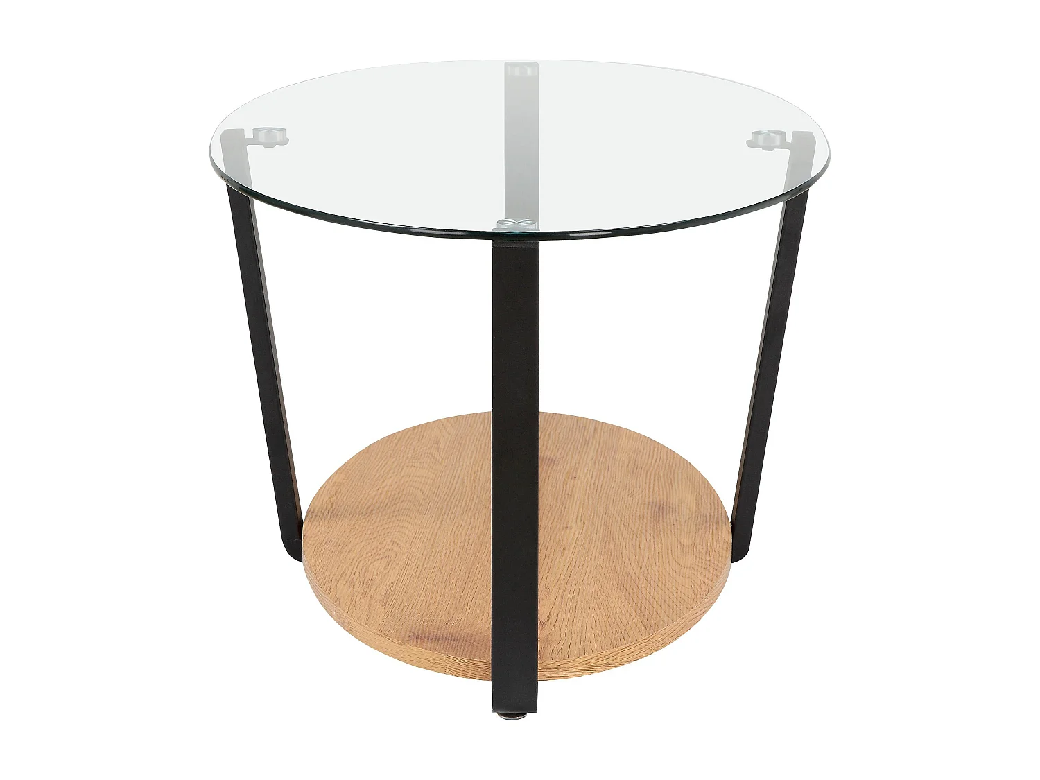 Blake | Couchtisch aus Glas / Eiche