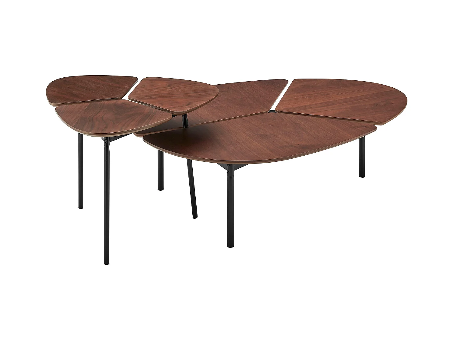 Lyra | Ensemble de tables basses en Marron / Noir