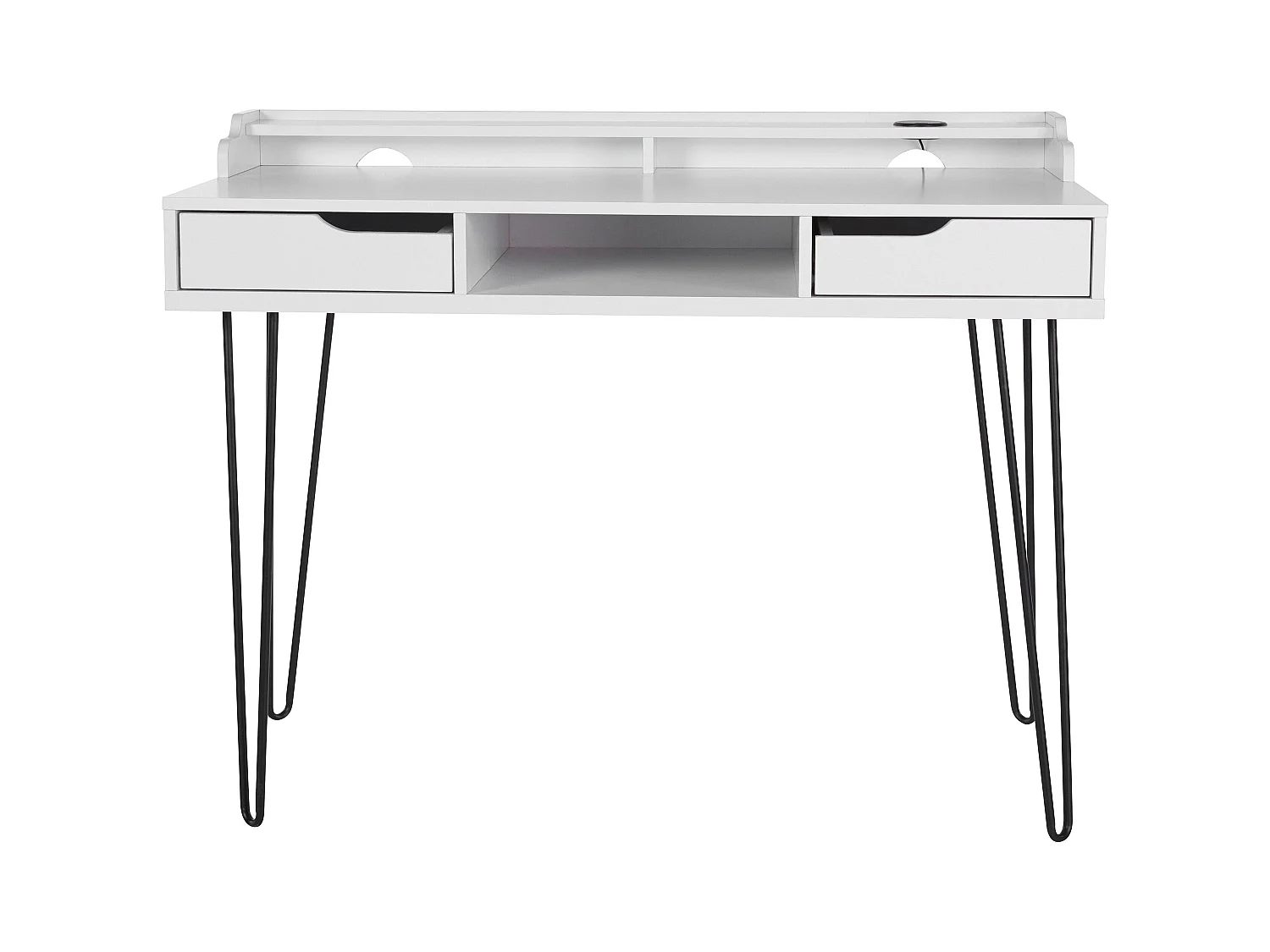 New Haven | Bureau met 2 laden in wit