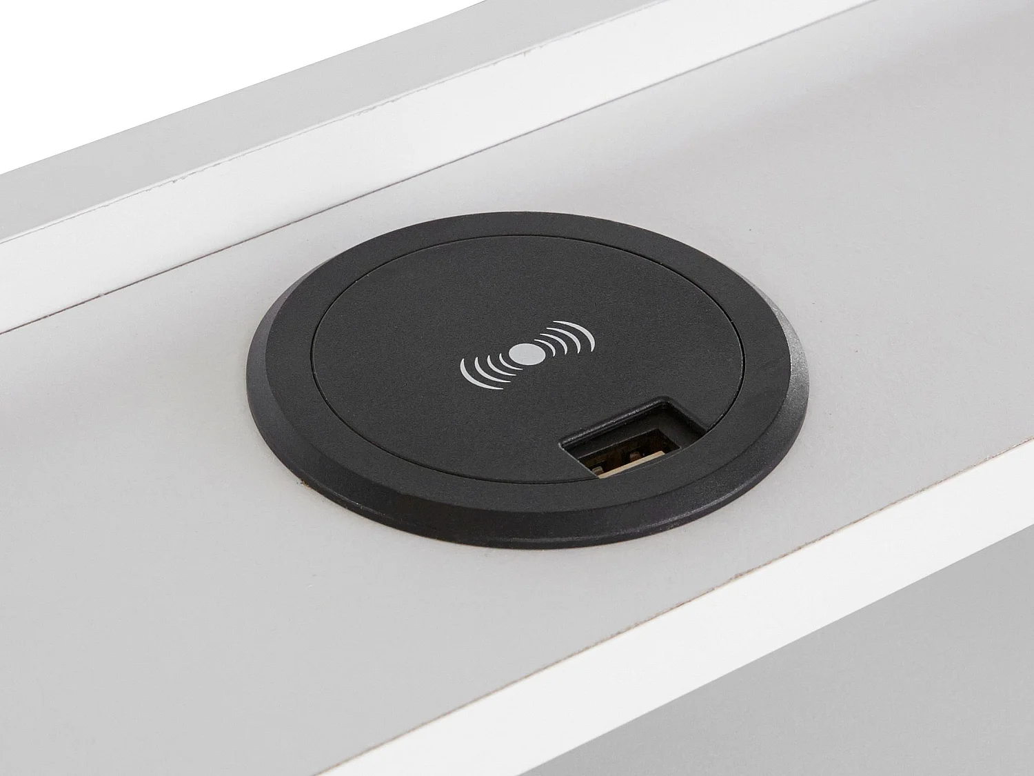 New Haven | Bureau met 2 laden in wit