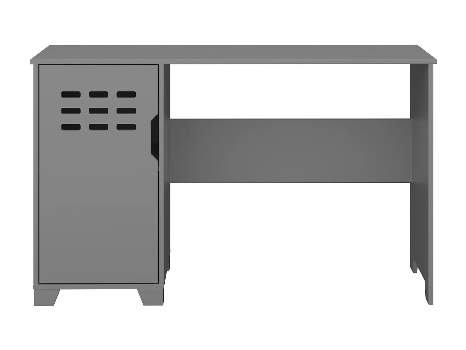 Linus | Scrivania con 1 anta in MDF grigio