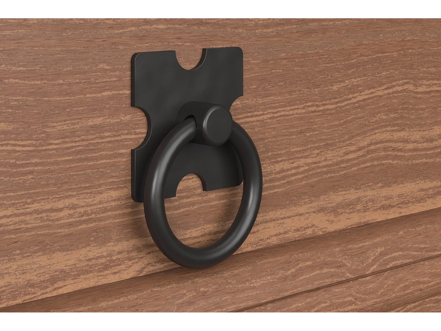 Mexico | Schreibtisch mit 1 Schublade und 1 Tür in Kiefer dunkel