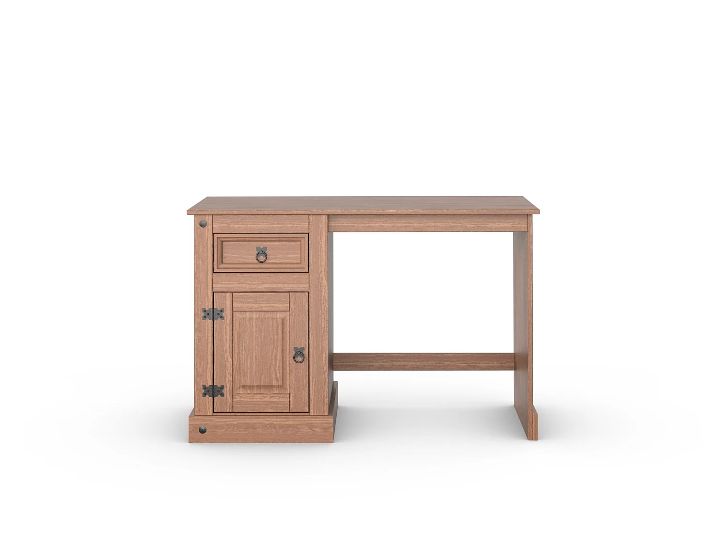 Mexico | Bureau met 1 lade en 1 deur in Dark Pine