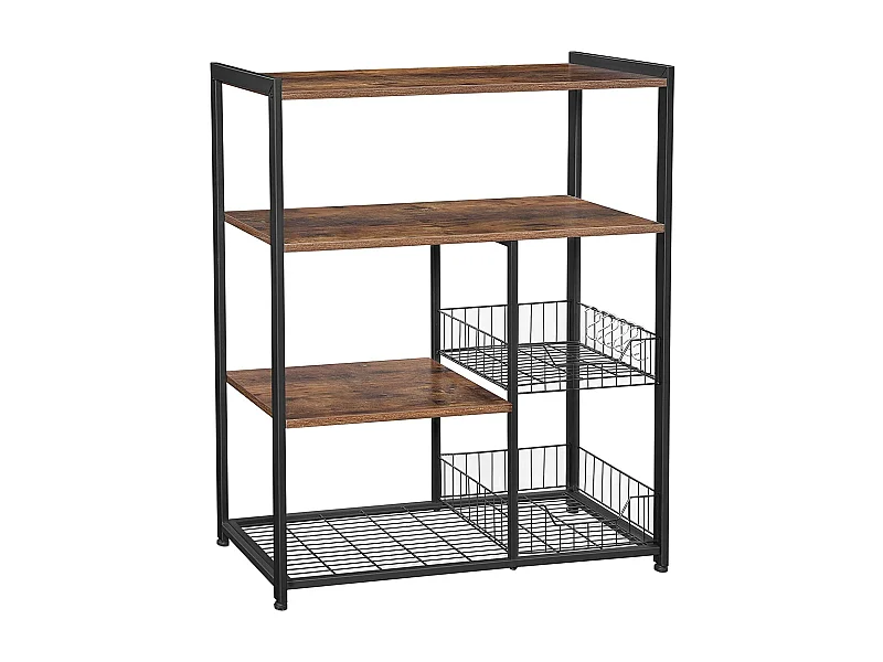 Étagère cuisine rangement four marron 80 x 35 x 95 cm 12_0000547