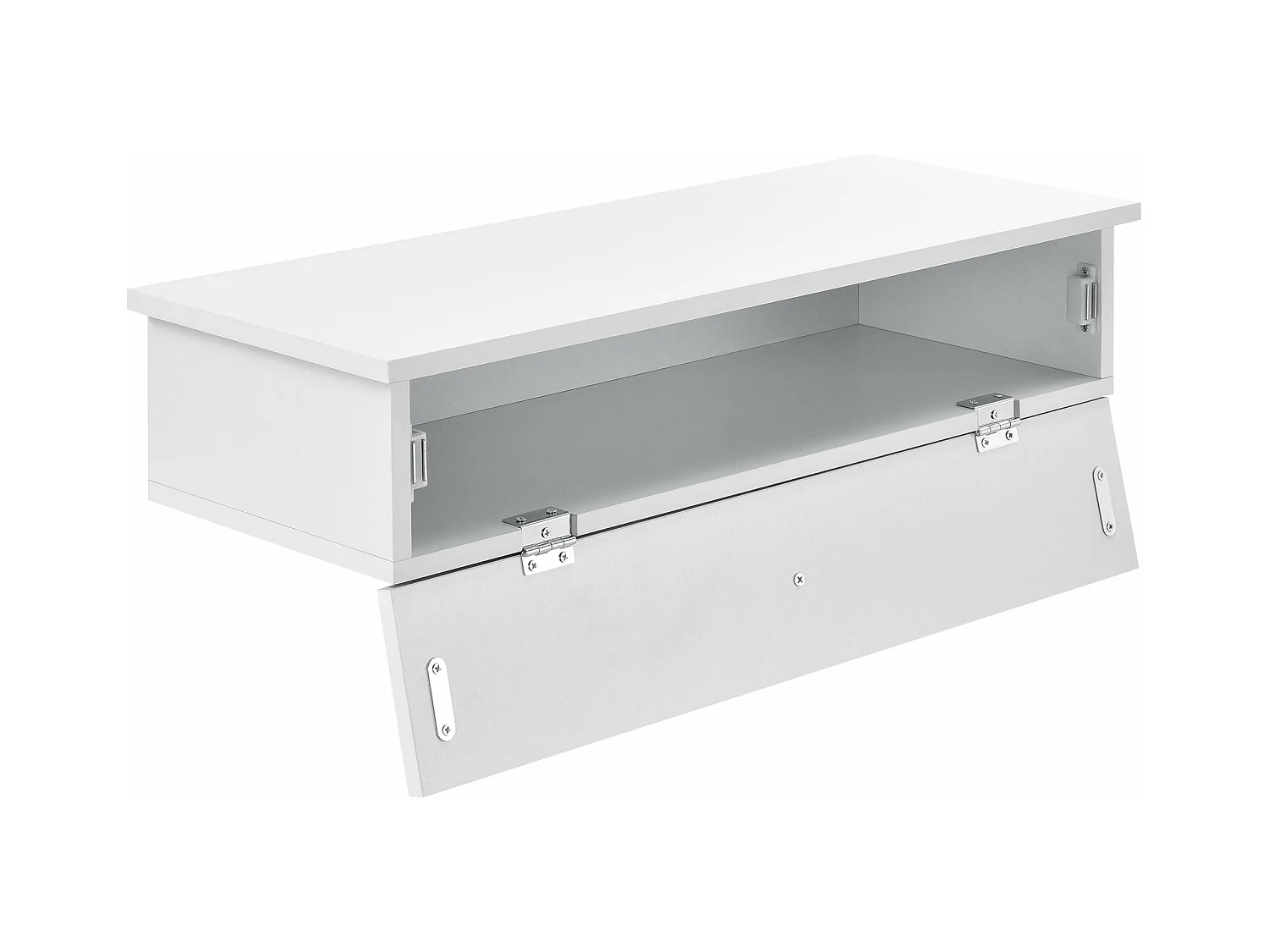 Lot de 2 étagères blanche 60 x 24 x 12.6 cm 03_0003638