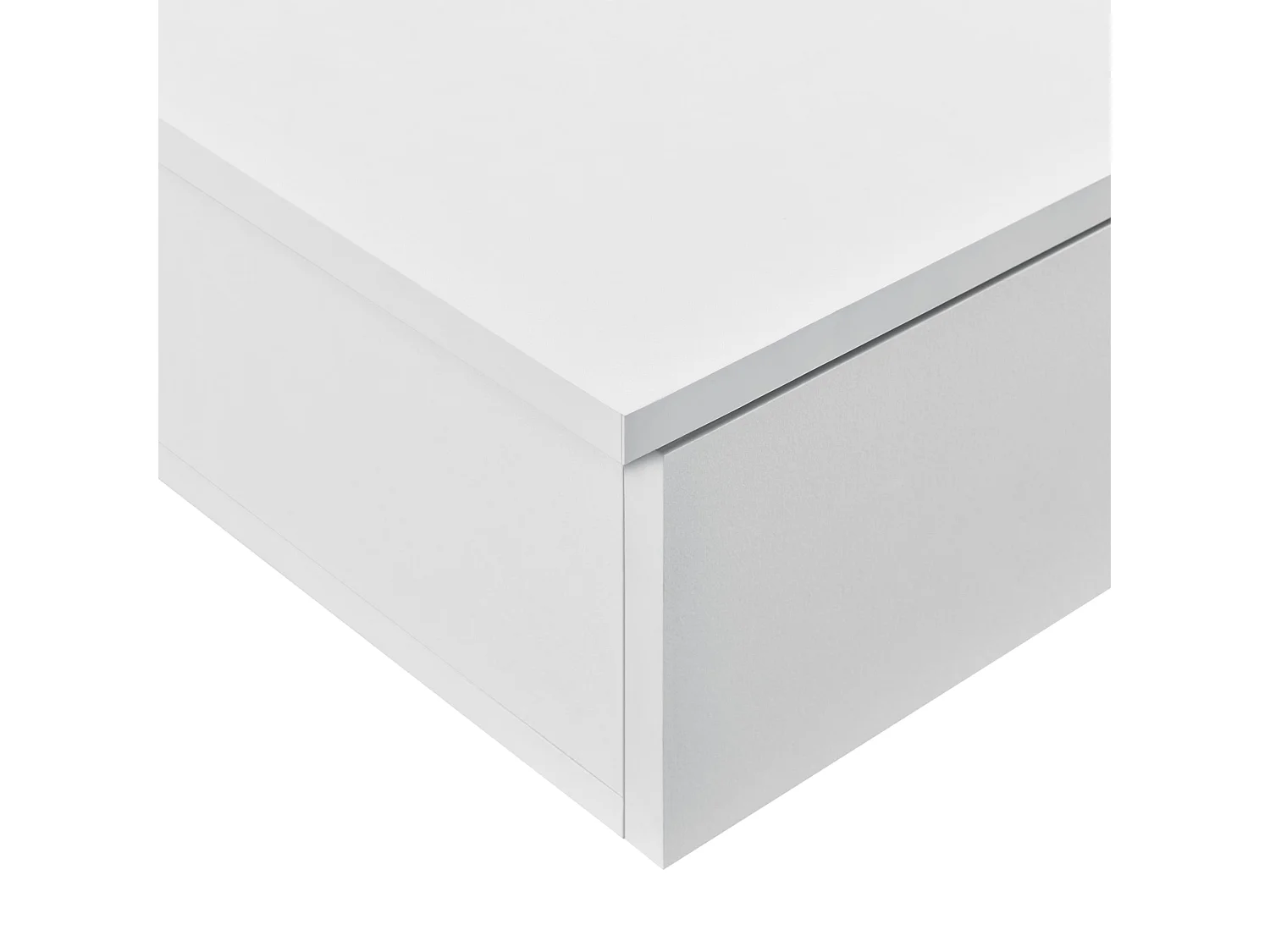 Lot de 2 étagères blanche 60 x 24 x 12.6 cm 03_0003638