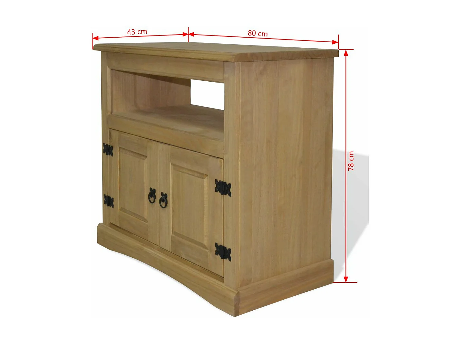 Meuble télé tv 80 x 43 x 78 cm 2502212