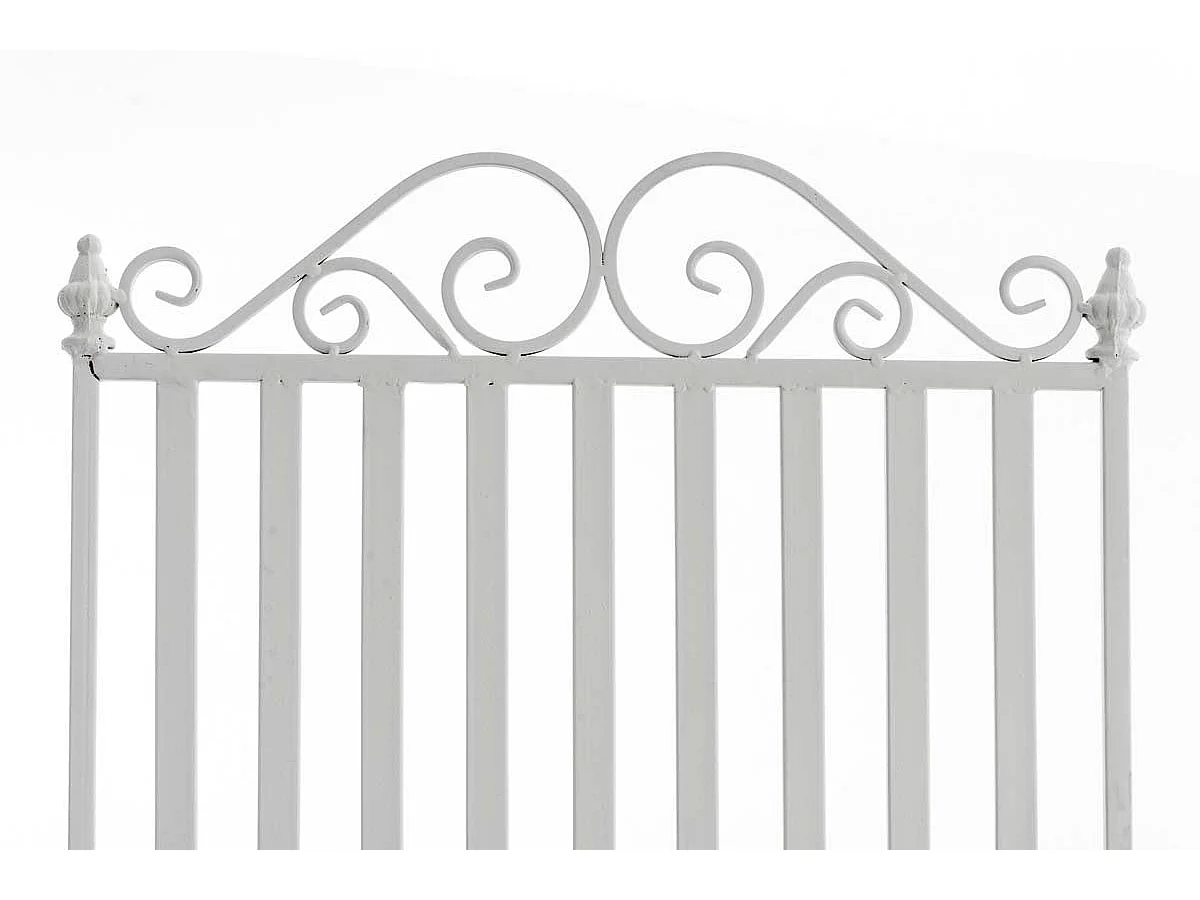 Mecedora para exterior silla balancín para terraza metal blanco M10_000615