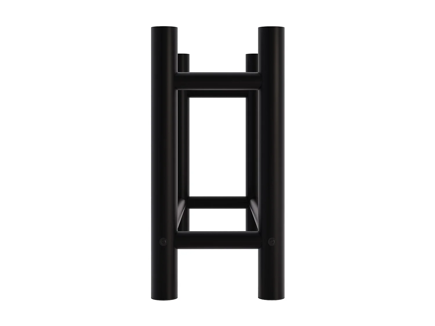 Leñero soportes para leña almacenamiento de metal negro redonda 30x80x60 cm M10_000579