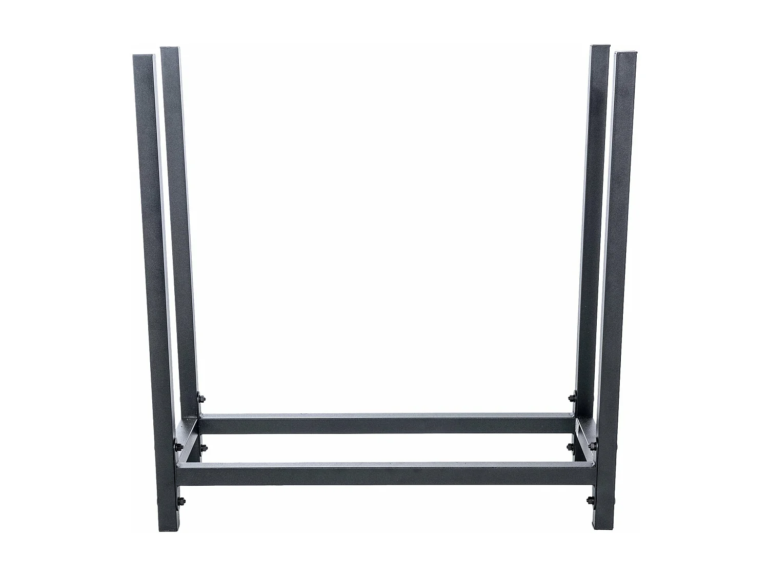 Leñero soportes para leña almacenamiento de metal rústico negro metal negro mate M10_000543