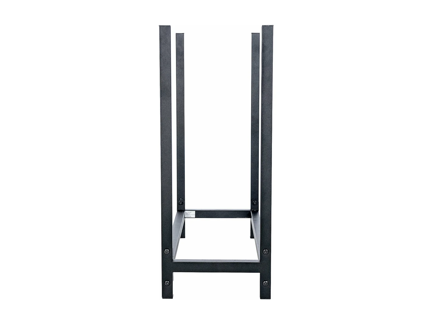 Leñero soportes para leña almacenamiento de metal rústico negro metal negro mate M10_000543