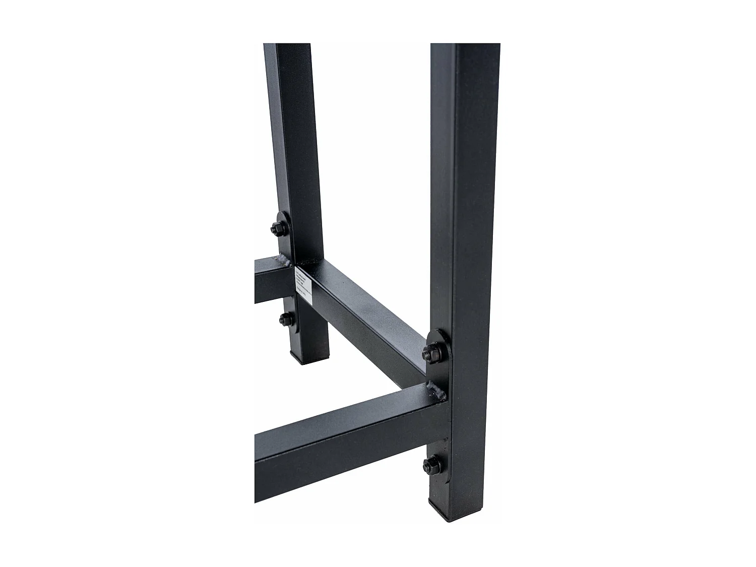 Leñero soportes para leña almacenamiento de metal rústico negro metal negro mate M10_000543