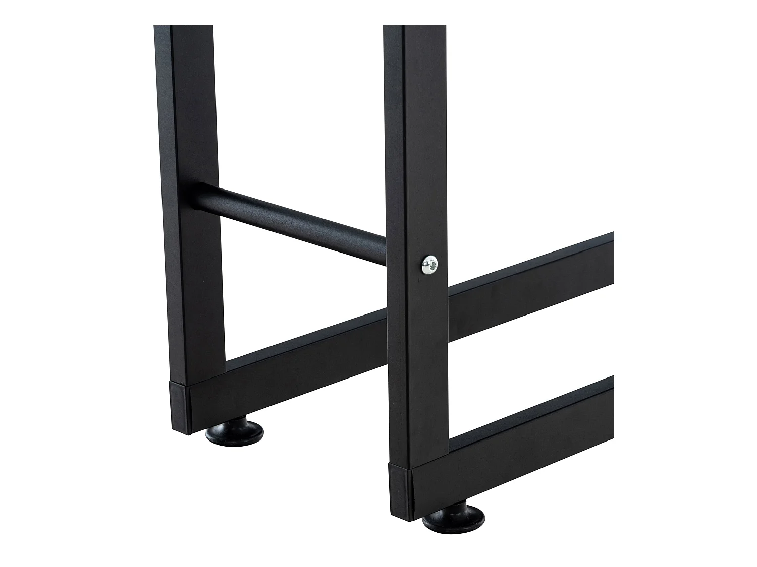 Leñero soportes para leña almacenamiento de metal negro negro 25x40x100 cm metal M10_000554