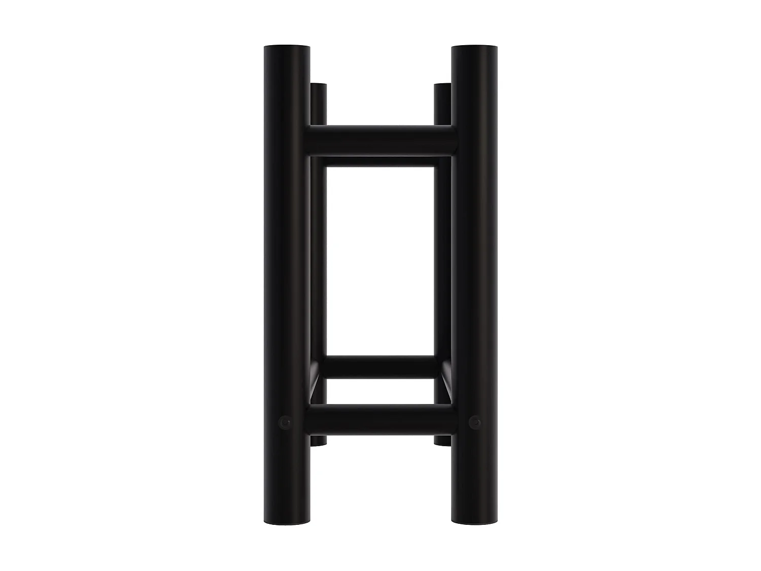 Leñero soportes para leña almacenamiento de metal negro redonda 30x60x60 cm metal M10_000578