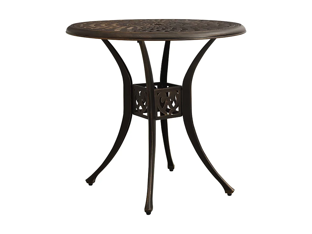 Table de jardin Bronze 78x78x72 cm Aluminium coulé GHR55327