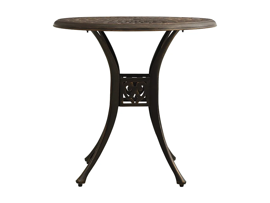 Table de jardin Bronze 78x78x72 cm Aluminium coulé GHR55327