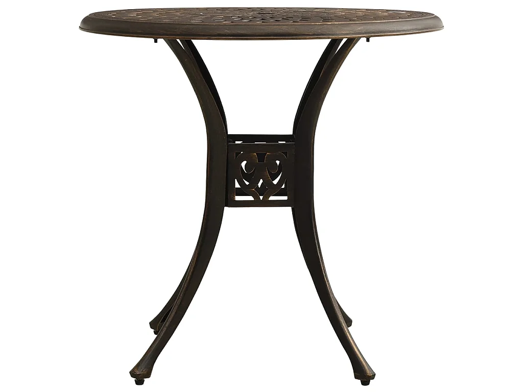 Tuintafel 78x78x72 cm gietaluminium bronskleurig NL317584