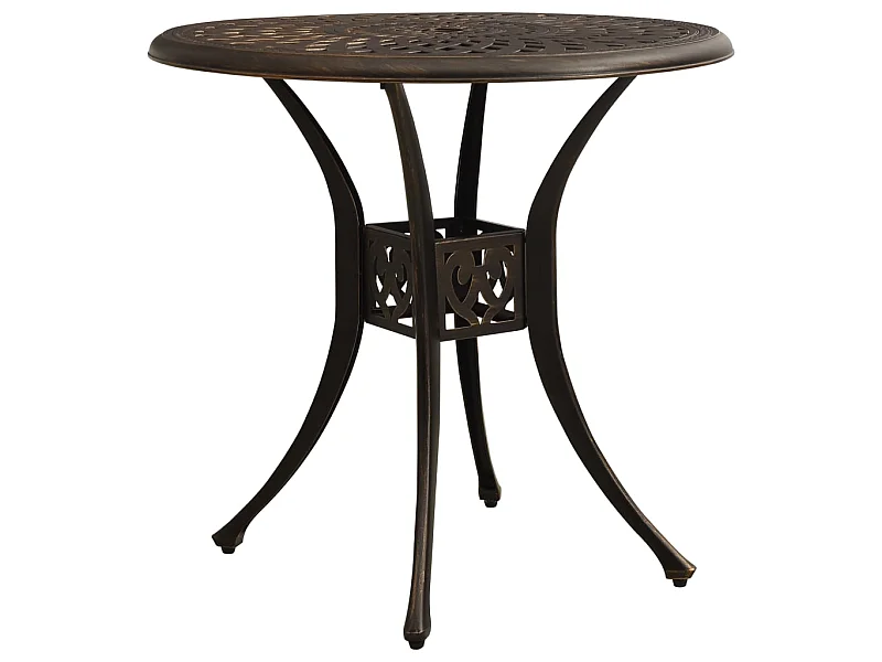 Table de jardin Bronze 78x78x72 cm Aluminium coulé GHR55327