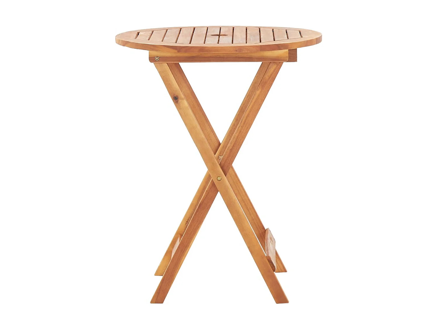 Table pliable de jardin 60x75 cm Bois d'acacia massif GHR60303