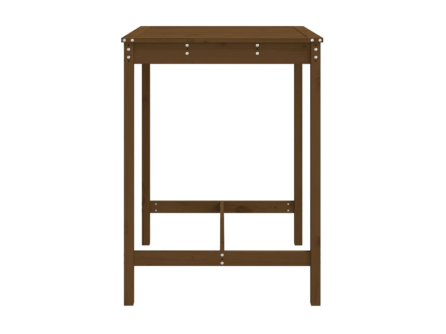 Table de jardin marron miel 82,5x82,5x110 cm bois massif de pin GHR49133