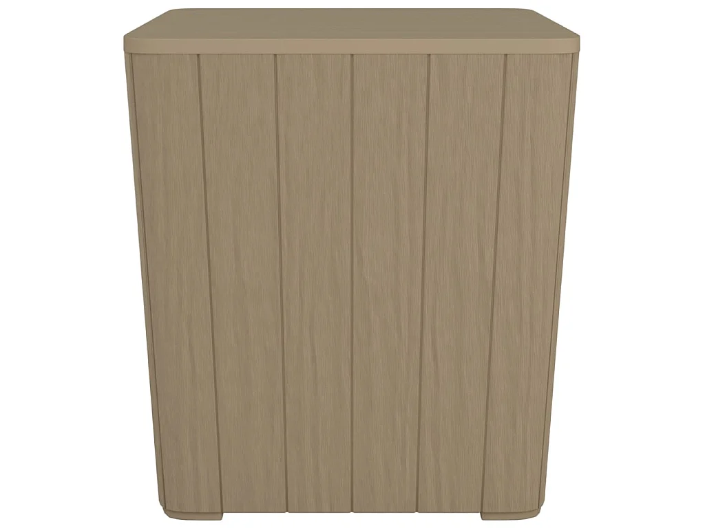 Table de jardin avec couvercle amovible marron polypropylène GHR68840