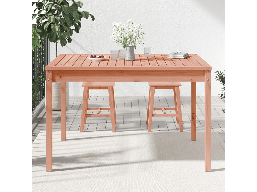 Table de jardin 121x82,5x76 cm bois massif de douglas GHR25342