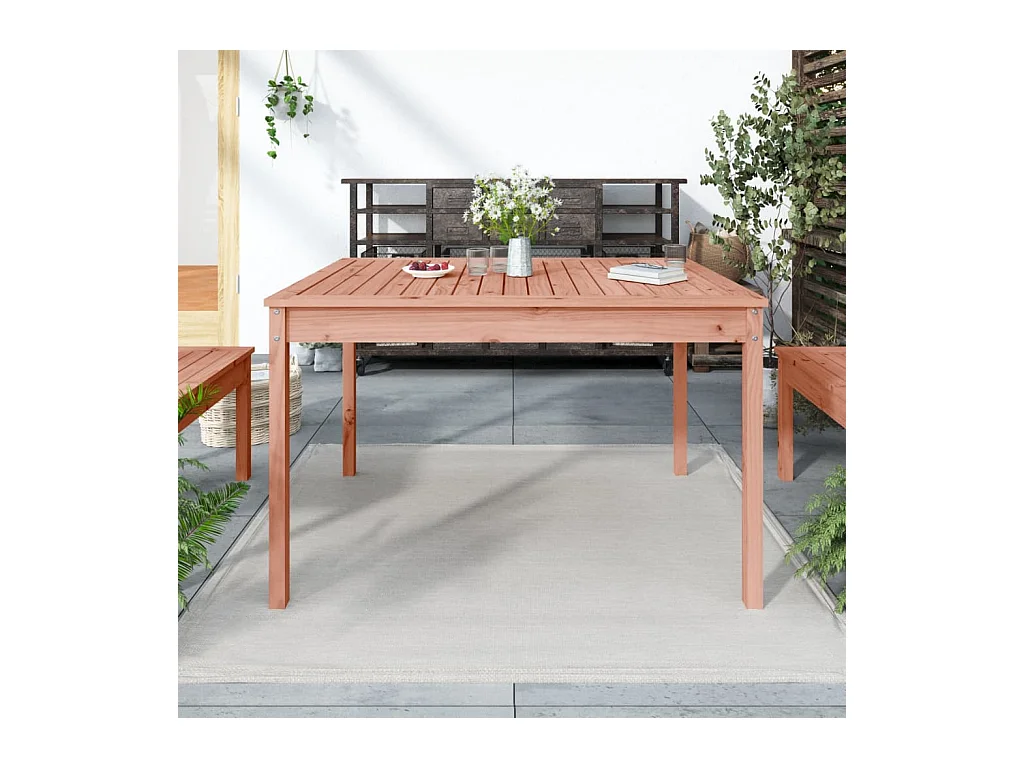 Table de jardin 121x82,5x76 cm bois massif de douglas GHR25342