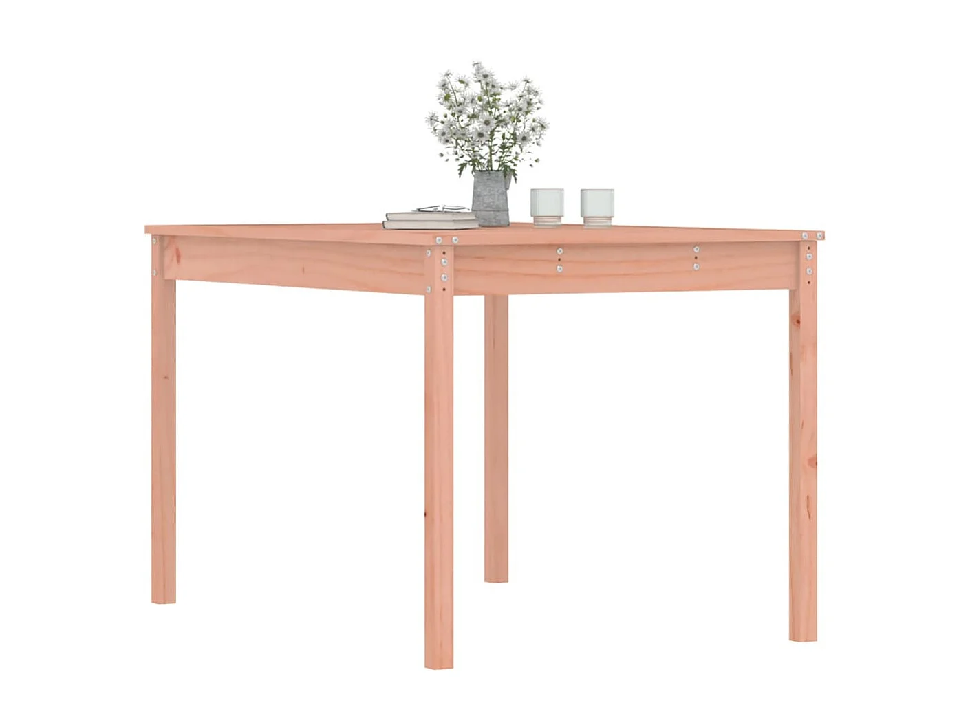 Mesa de comedor de jardín madera maciza abeto de Douglas 121x82,5x76 cm KOW29607