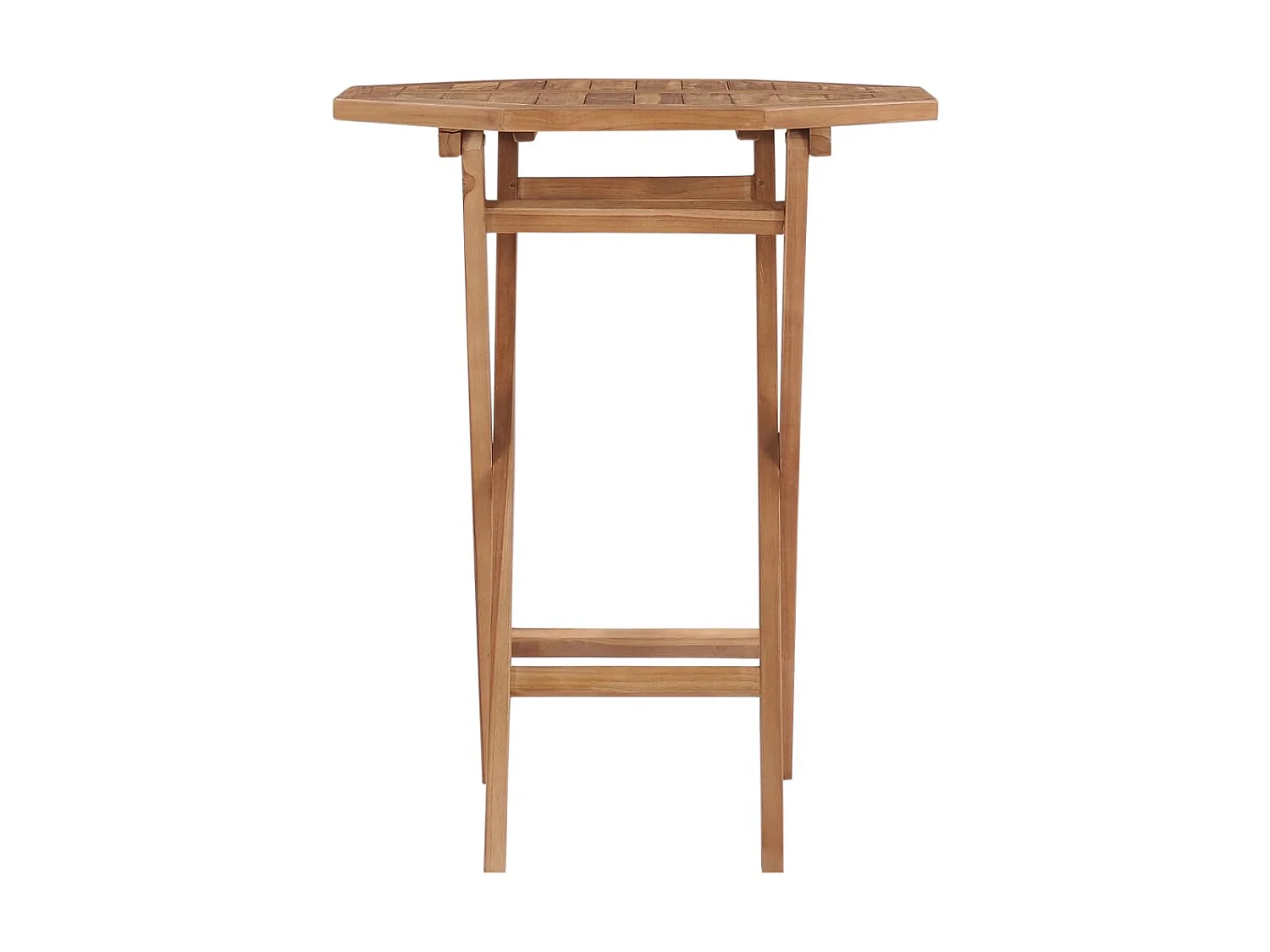 Mesa plegable de jardín madera maciza de teca 60x60x75 cm KOW78784