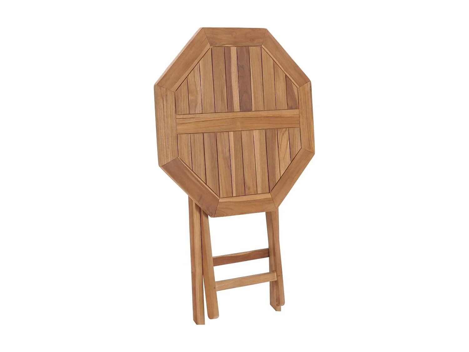 Mesa plegable de jardín madera maciza de teca 60x60x75 cm KOW78784