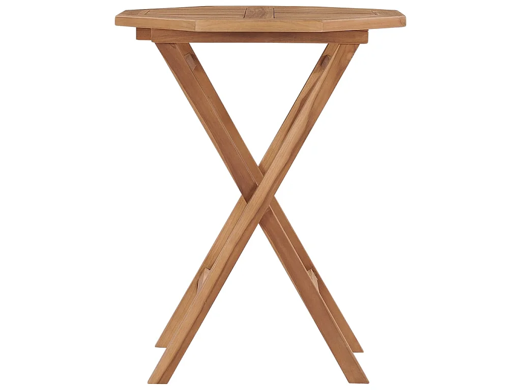 Table pliable de jardin 60x60x75 cm Bois de teck solide GHR25848