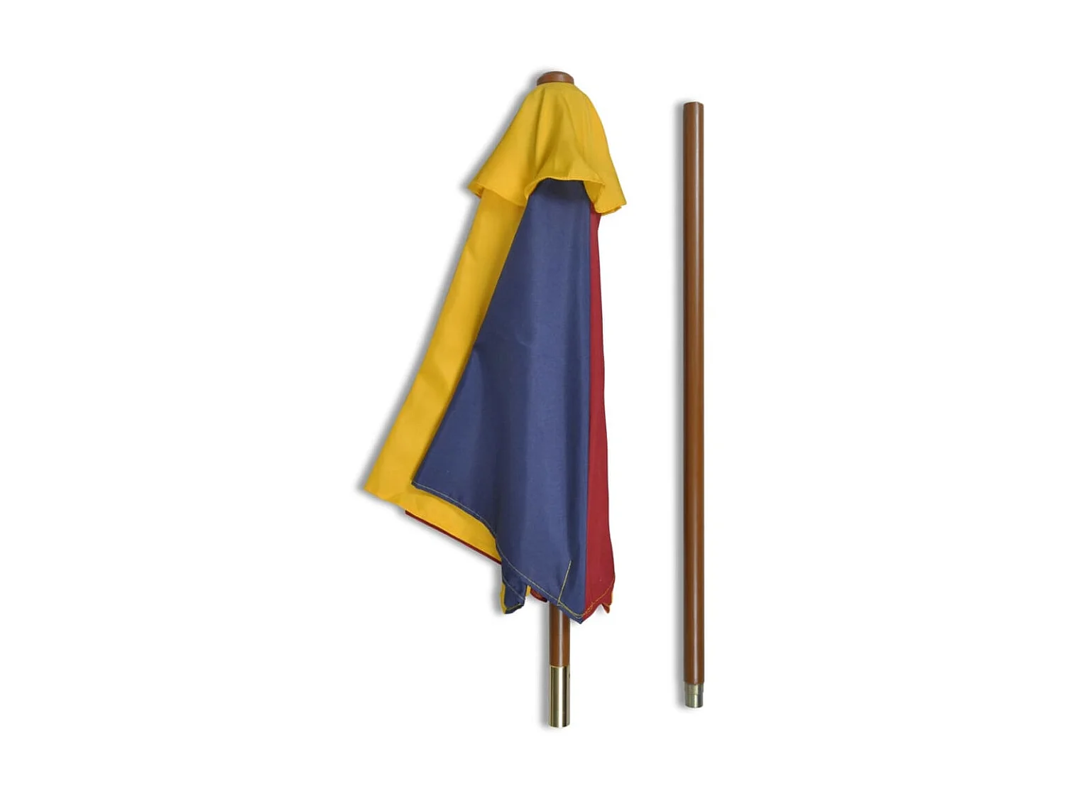 Mesa piquenique infantil + bancos/guarda-sol madeira multicor PT567109