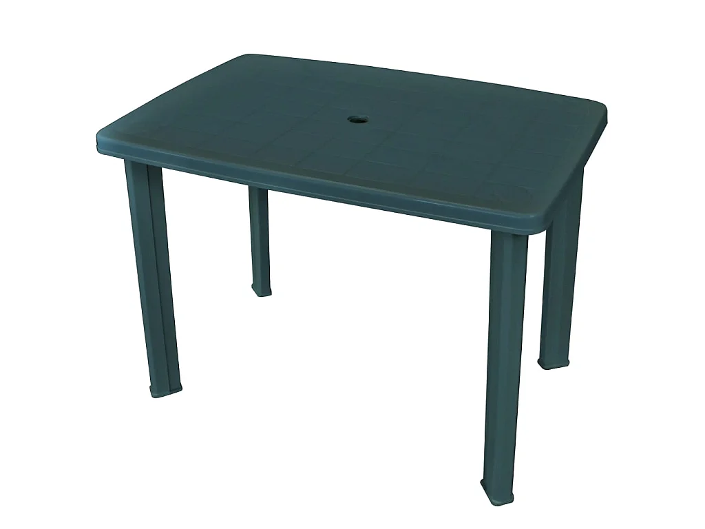 Tuintafel 101x68x72 cm kunststof groen NL634377