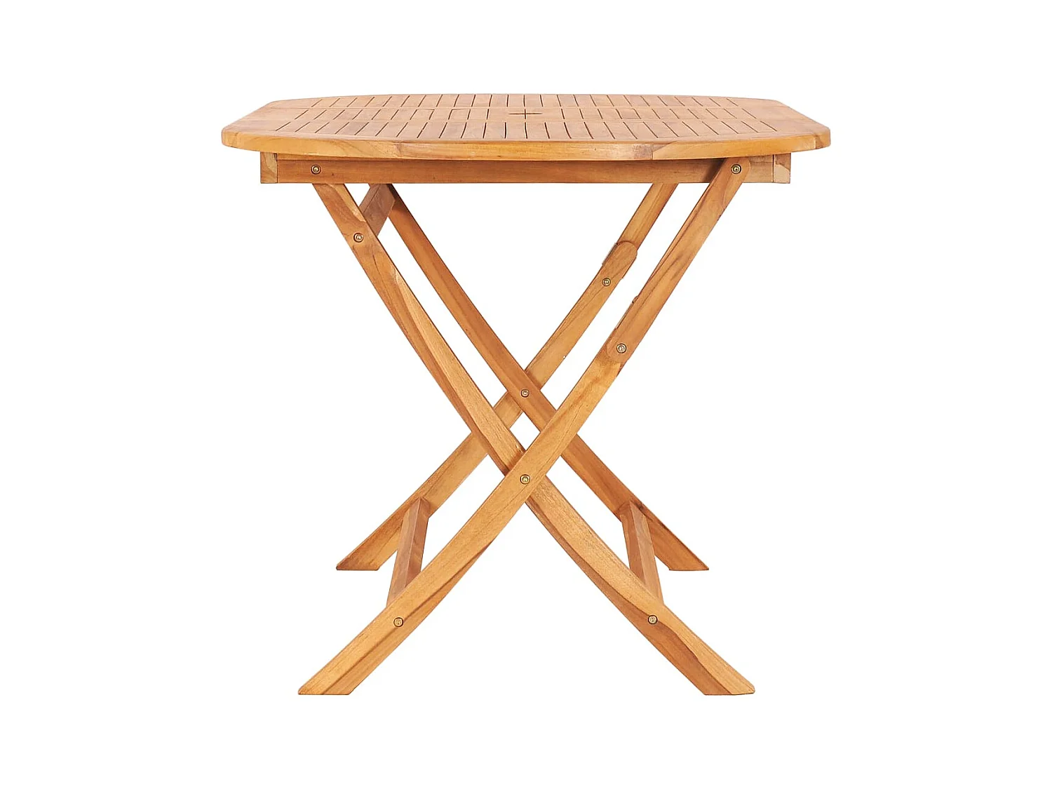Table pliable de jardin 160x80x75 cm Bois de teck solide GHR56460