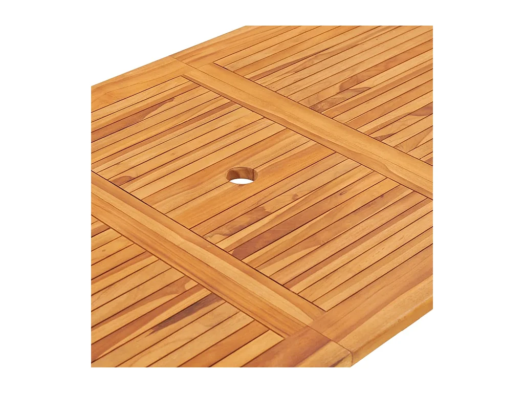 Table pliable de jardin 160x80x75 cm Bois de teck solide GHR56460
