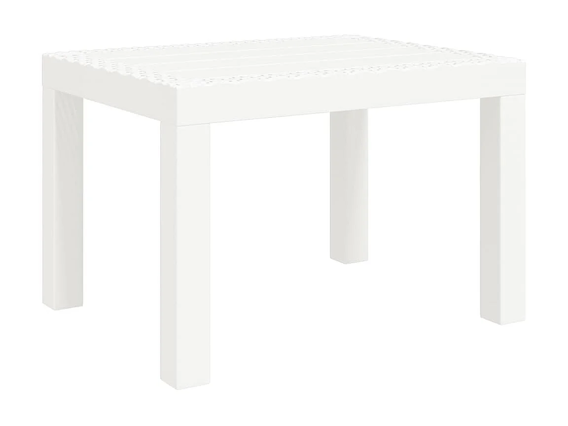 Tuintafel 59x47x40 cm PP wit NL968387