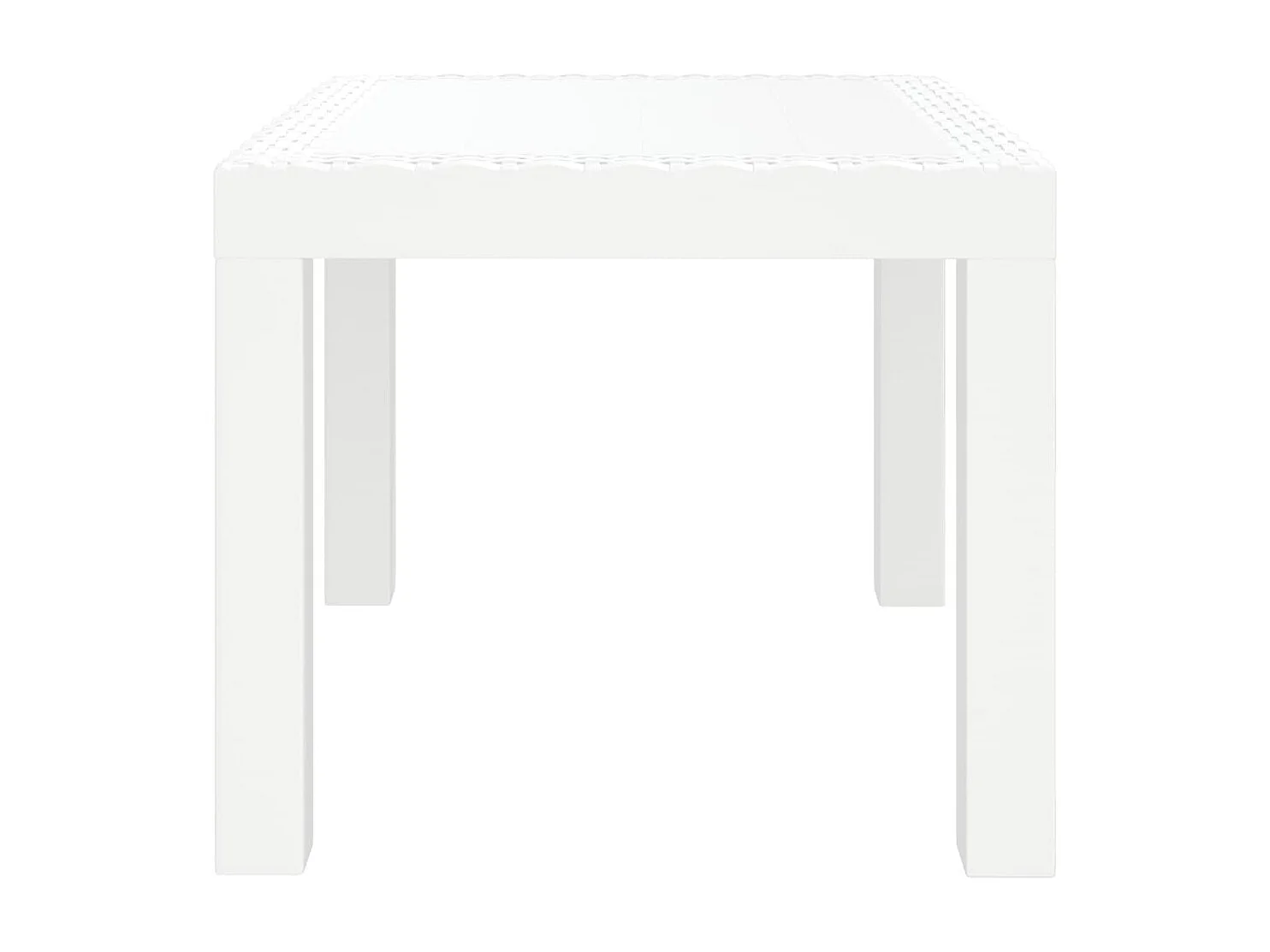 Tuintafel 59x47x40 cm PP wit NL968387