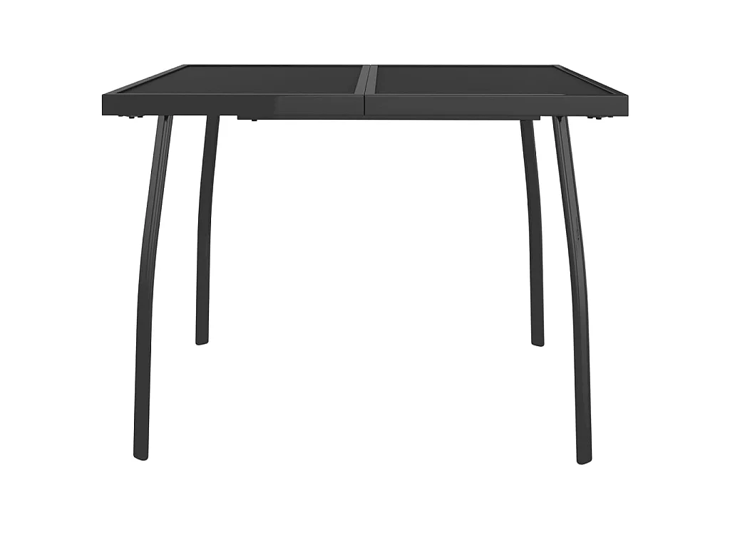Table de jardin anthracite 100x100x72 cm Treillis d'acier GHR32162