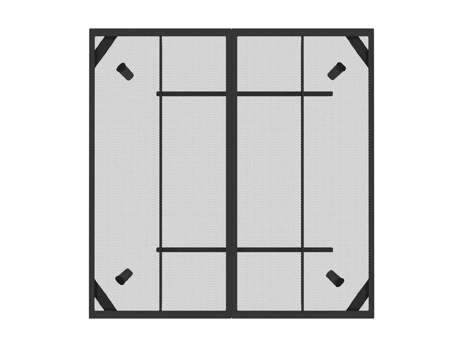 Table de jardin anthracite 100x100x72 cm Treillis d'acier GHR32162