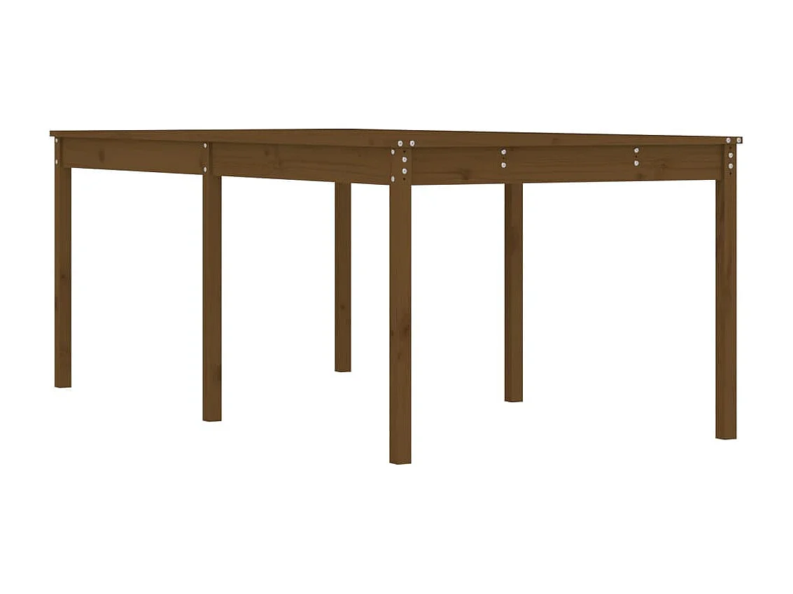 Table de jardin marron miel 203,5x100x76 cm bois massif de pin GHR92712