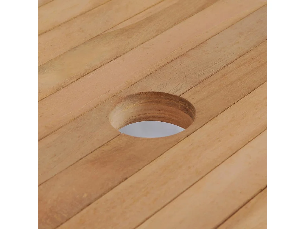 Table de jardin 180x90x75 cm Bois de teck solide GHR26427