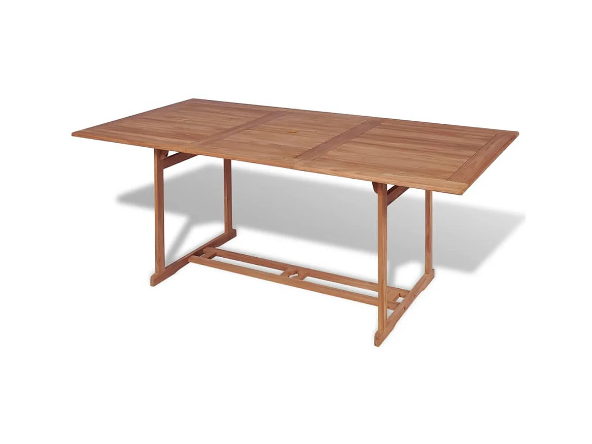 Table de jardin 180x90x75 cm Bois de teck solide GHR26427
