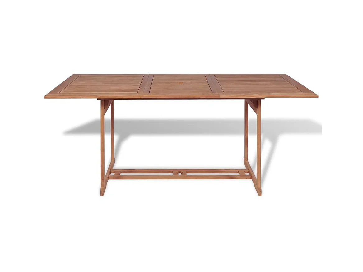 Table de jardin 180x90x75 cm Bois de teck solide GHR26427