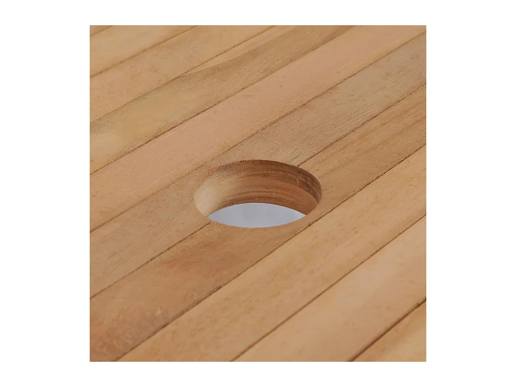 Table de jardin 180x90x75 cm Bois de teck solide GHR26427
