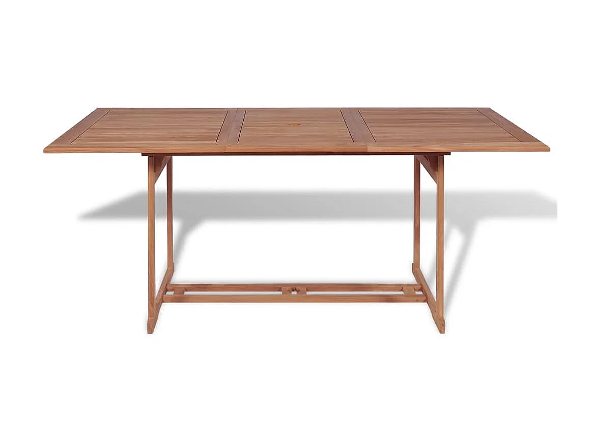 Mesa de jardim 180x90x75 cm madeira teca maciça PT640532