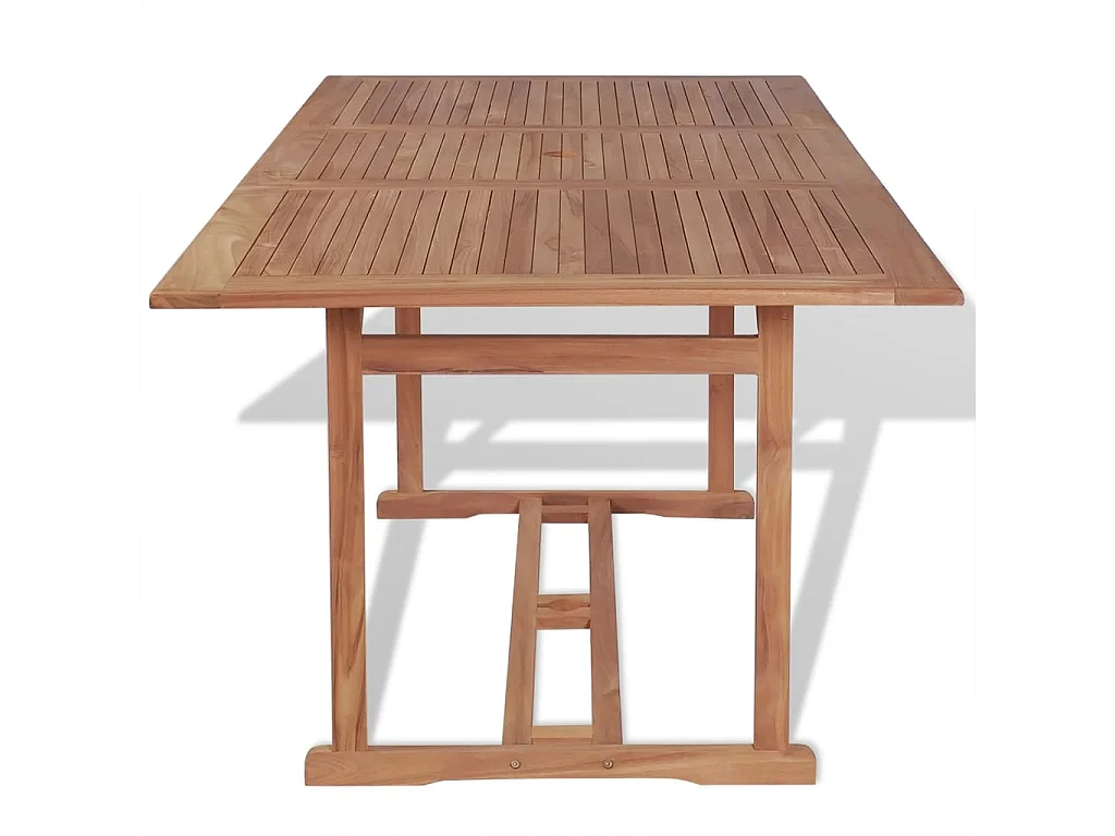 Mesa de jardim 180x90x75 cm madeira teca maciça PT640532