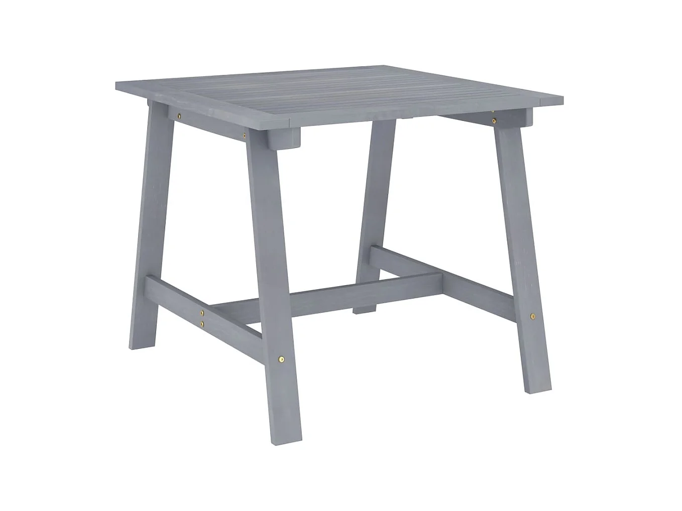 Table à manger de jardin Gris 88x88x74 cm Bois d'acacia massif GHR96300