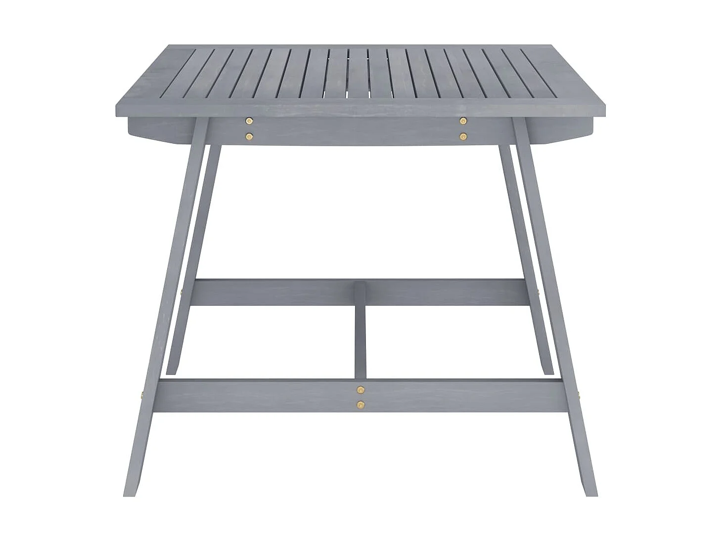 Mesa de jantar para jardim 88x88x74 cm acácia maciça cinzento PT993621